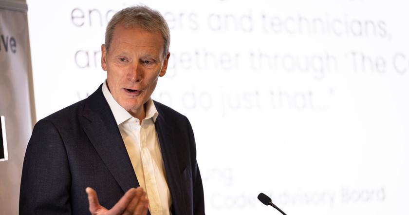 Image of Sir Julian Young speaking at Tomorrow's Engineers Live 2022