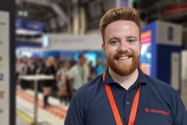 A picture of a Leonardo employee at The Big Bang Fair