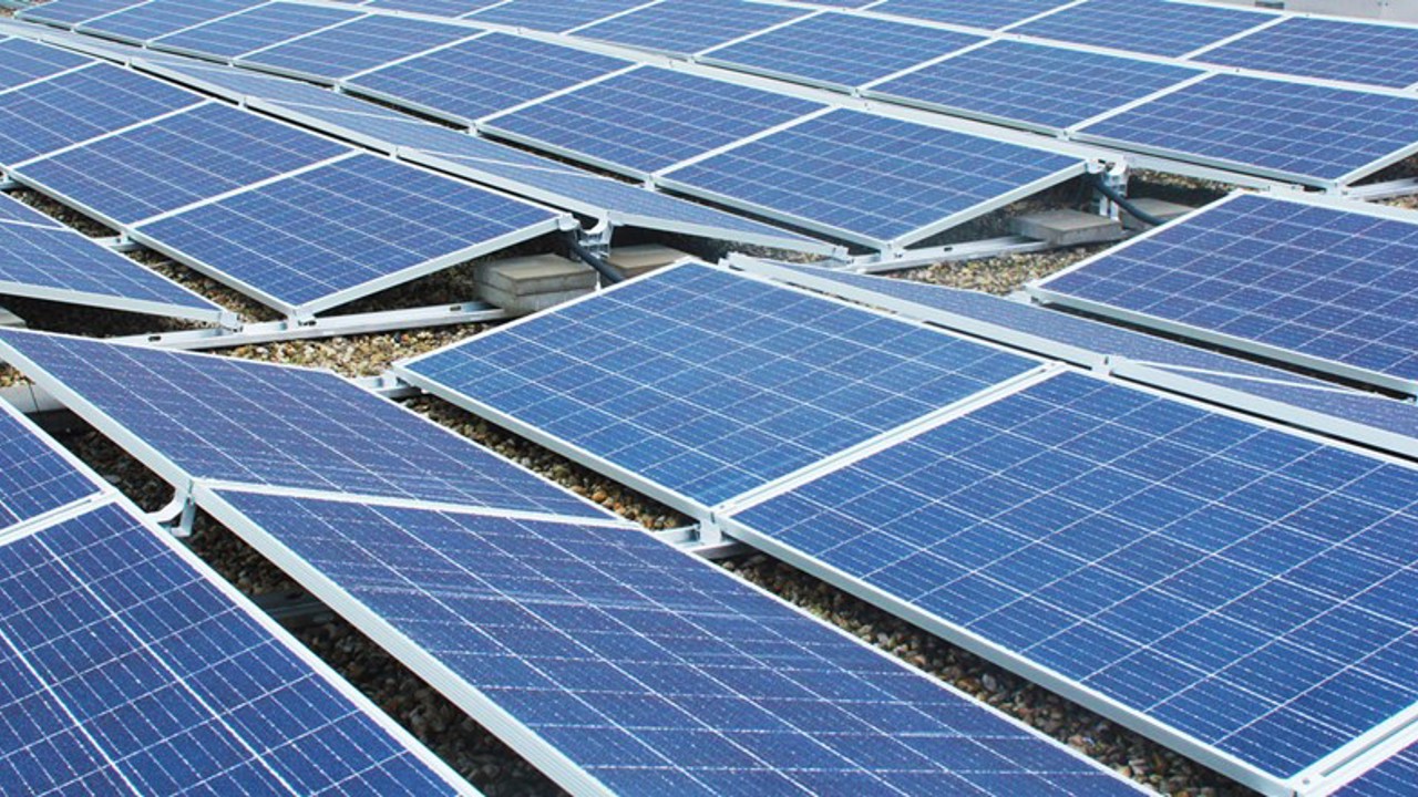 Solar roof panels