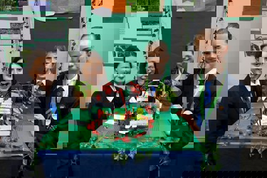 Big Bang Competition competitors showing their competition entry 