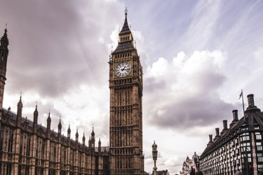 The Houses of Parliament and Big Ben in London